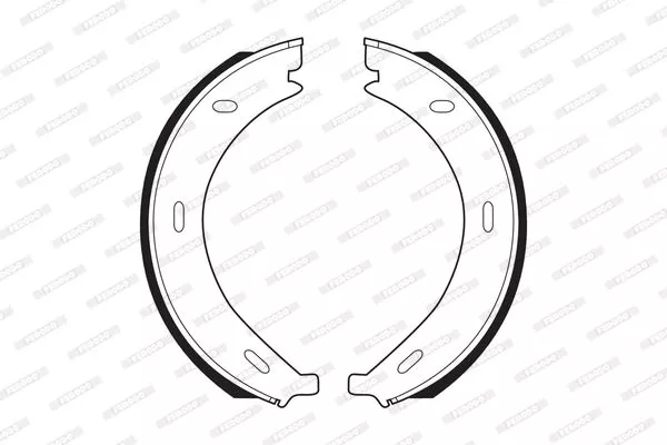 FERODO FSB536 Колодки ручника