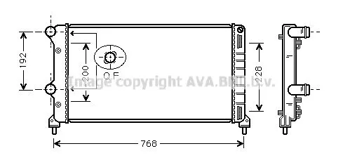 AVA QUALITY COOLING FTA2250 Радиатор охлаждения двигателя