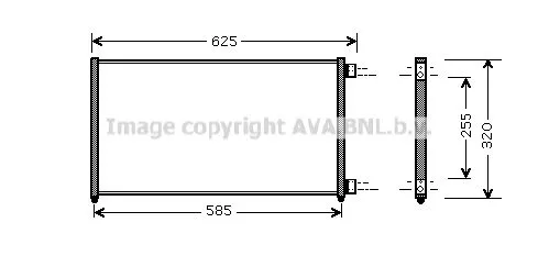 AVA QUALITY COOLING FTA 5256 Радиатор кондиционера