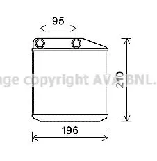 AVA QUALITY COOLING FTA 6313 Радіатор печі