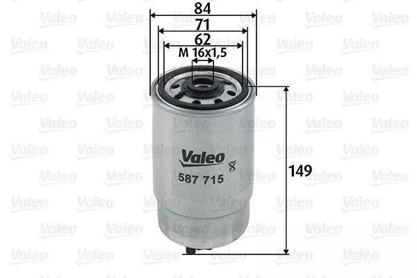 VALEO 587715 Паливний фільтр