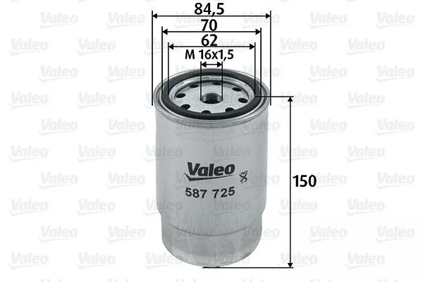 VALEO 587725 Паливний фільтр