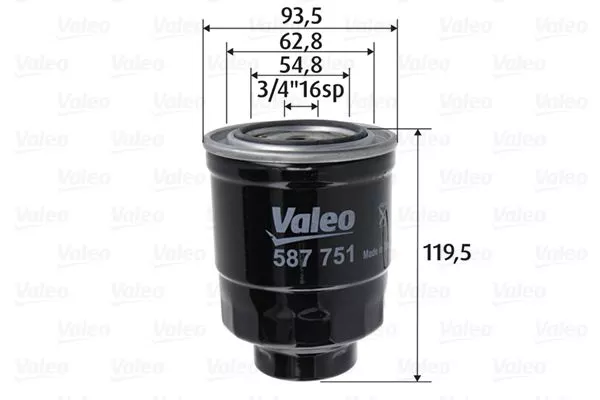 VALEO 587751 Топливный фильтр