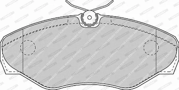 FERODO FVR1515 Тормозные колодки