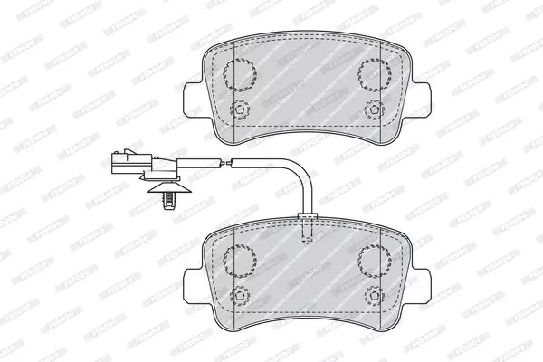 FERODO FVR4348 Тормозные колодки