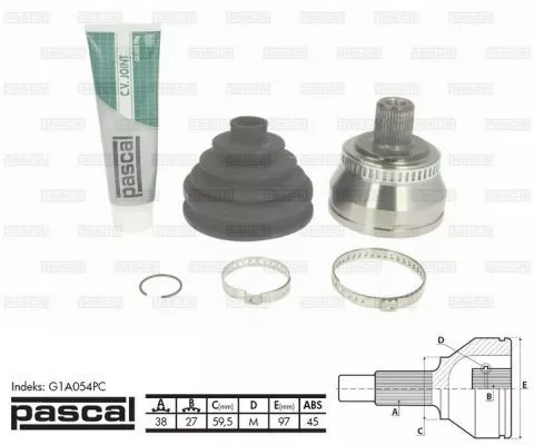 PASCAL G1A054PC ШРУС