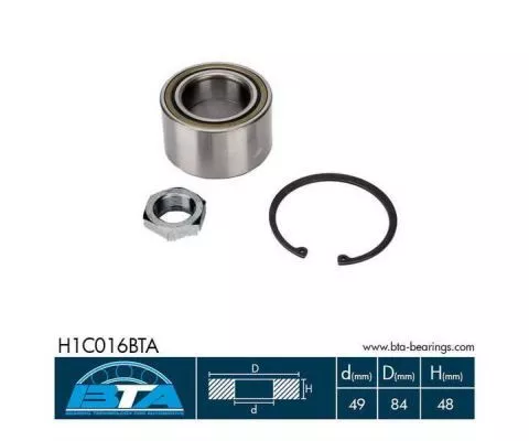 Bta H1C016BTA Комплект ступицы колеса