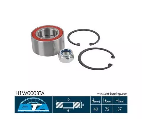 Bta H1W000BTA Комплект ступицы колеса
