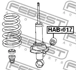 Febest HAB-017 Сайлентблок балки