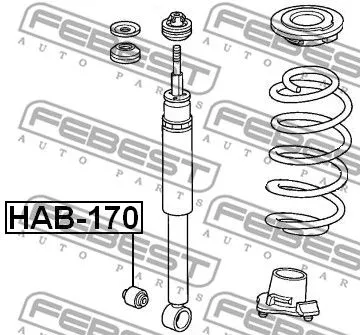Febest HAB-170 Амортизатор