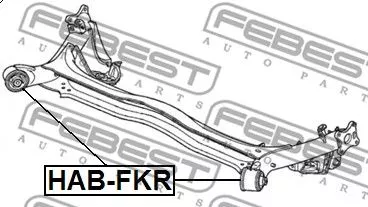 Febest HAB-FKR Сайлентблок задней балки