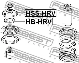 Febest HB-HRV Опорний підшипник амортизатора