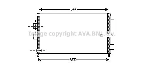 AVA QUALITY COOLING HD5223D Радиатор кондиционера