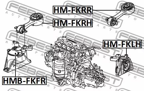 Febest HM-FKRR Подушка двигуна