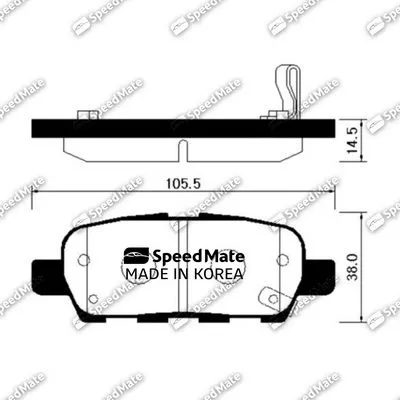 SPEEDMATE SM-BPS009 Тормозные колодки