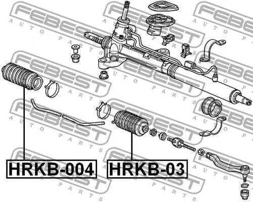 Febest HRKB-004 Пыльник рулевой рейки