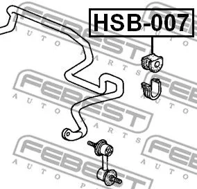 Febest HSB-007 Втулка стабилизатора