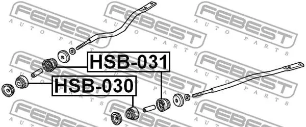 Febest HSB-031 Сайлентблок рычага