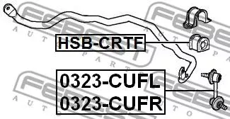 Febest HSB-CRTF Втулка стабилизатора
