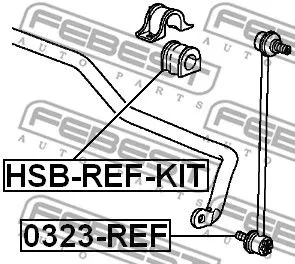 Febest HSB-REF-KIT Втулка стабилизатора