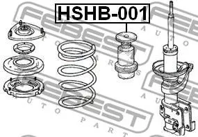 Febest HSHB-001 Пильовики амортизатора
