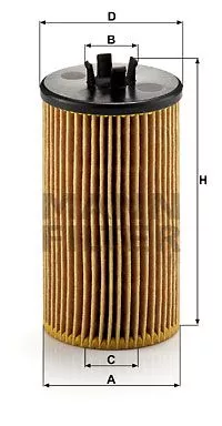 Масляный фильтр MANN-FILTER HU6122X на Opel CASCADA