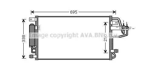 AVA QUALITY COOLING HY5156D Радіатор кондиціонера