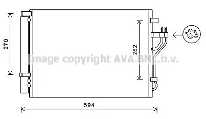 AVA QUALITY COOLING HY5280D Радіатор кондиціонера