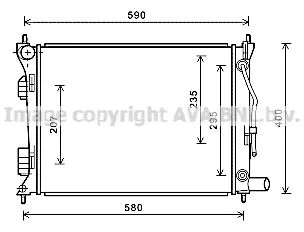 AVA QUALITY COOLING HYA 2276 Радиатор охлаждения двигателя