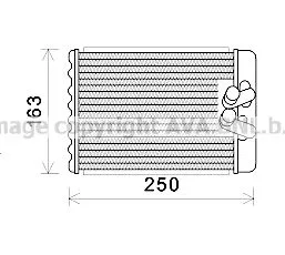 AVA QUALITY COOLING HYA6232 Радиатор печки