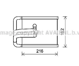 AVA QUALITY COOLING HYA6254 Радиатор печки