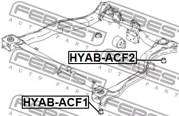 Febest HYAB-ACF1 Сайлентблок балки