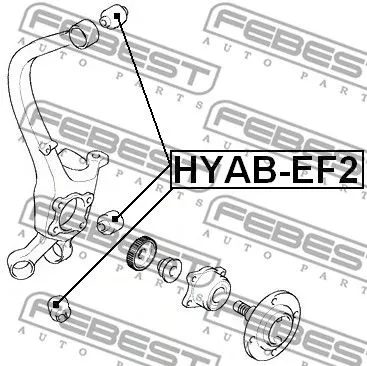Febest HYAB-EF2 Сайлентблок рычага