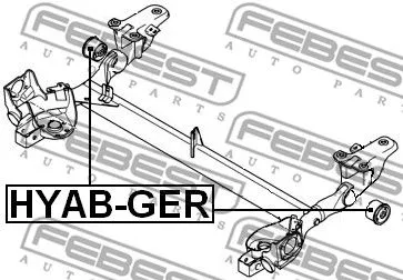 Febest HYAB-GER Сайлентблок балки