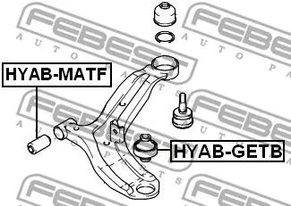 Febest HYAB-GETB Сайлентблок рычага