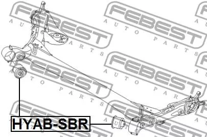 Febest HYAB-SBR Сайлентблок задней балки