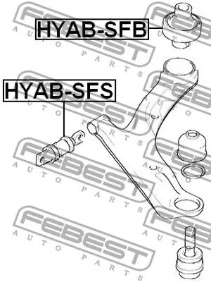 Febest HYAB-SFB Сайлентблок рычага