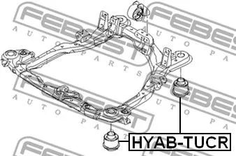 Febest HYAB-TUCR Сайлентблок балки