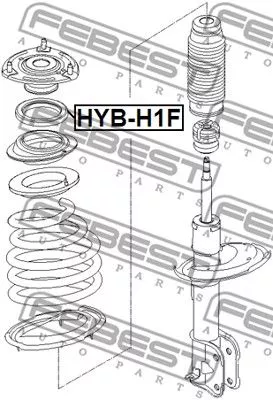 Febest HYB-H1F Опорный подшипник амортизатора