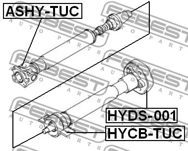 Febest HYCB-TUC Підвісний підшипник