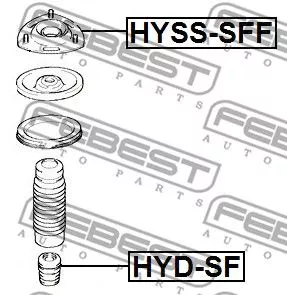Febest HYD-SF Відбойник амортизатора