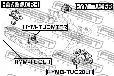 Febest HYM-TUCMTFR Подушка двигателя