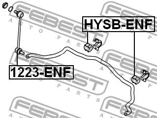 Febest HYSB-ENF Втулка стабілізатора