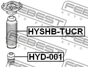 Febest HYSHB-TUCR Пыльник амортизатора