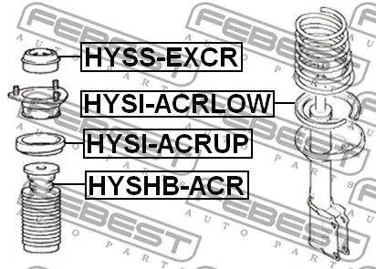 Febest HYSS-EXCR Опори і опорні підшипники амортизаторів