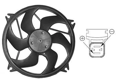 Van Wezel 0904746 Вентилятор системы охлаждения двигателя