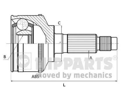 Nipparts J2820903 ШРУС