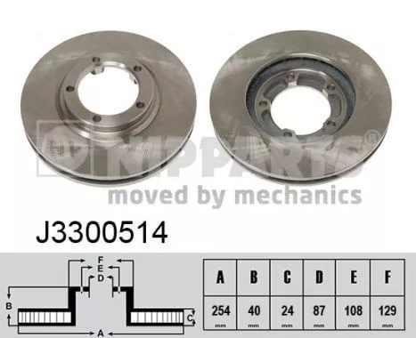 Nipparts J3300514 Гальмівні диски