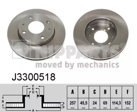 Nipparts J3300518 Тормозные диски