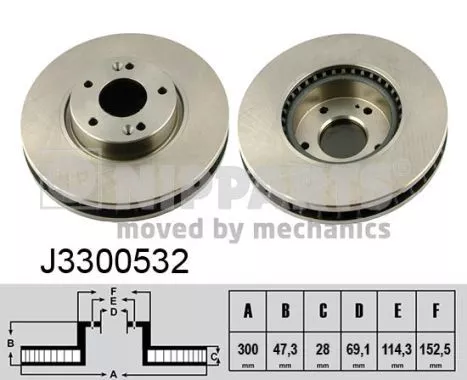 Nipparts J3300532 Тормозные диски